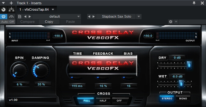 VescoFX Cross Delay Advanced