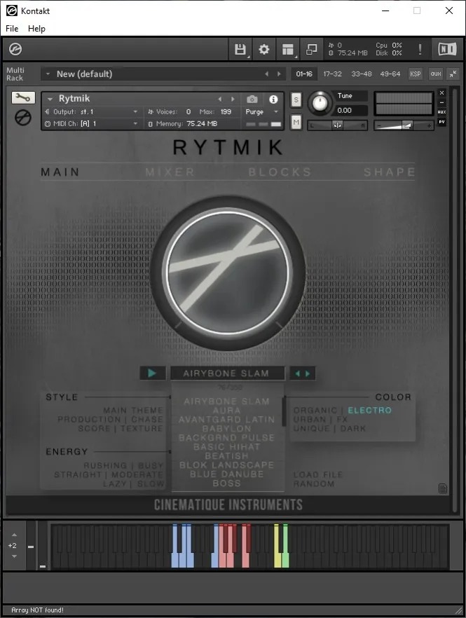 Cinematique Instruments – Rytmik (KONTAKT)