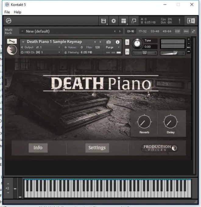 Production Voices – Death Piano (KONTAKT)