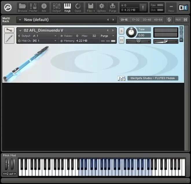 Westgate Studios – Modular Series: Solo Alto Flute, 2 Flutes Section (KONTAKT)