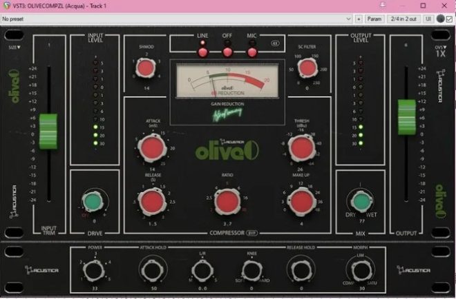 Acustica Audio – Olive – 2023 REPACK (VST, VST3, AAX) [WiN x64]