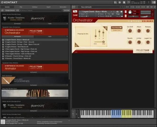 ProjectSAM – Symphobia Colours: Orchestrator v1.3 (KONTAKT)